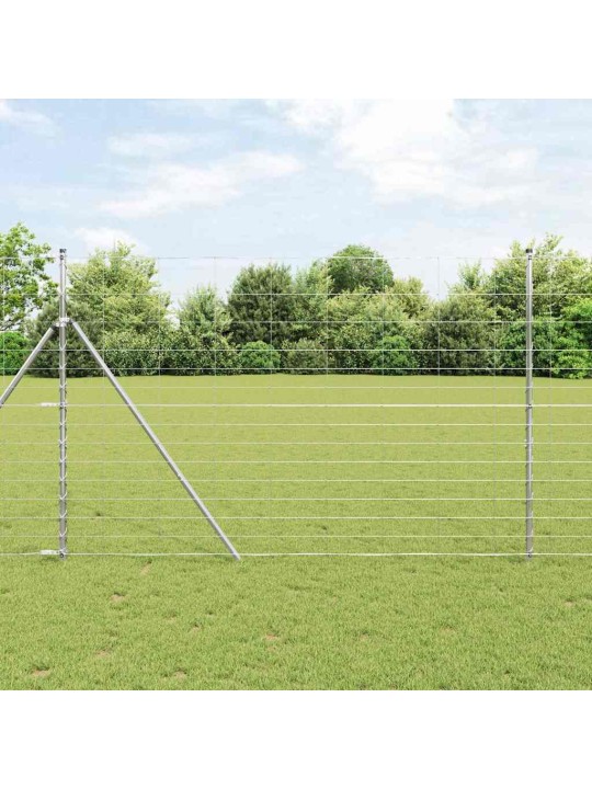 Karjamaa-aed hõbedane 50 x 1.6 m tsingitud teras