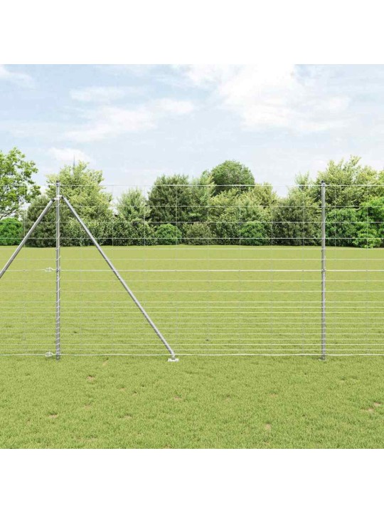 Karjamaa-aed hõbedane 25 x 1.6 m tsingitud teras
