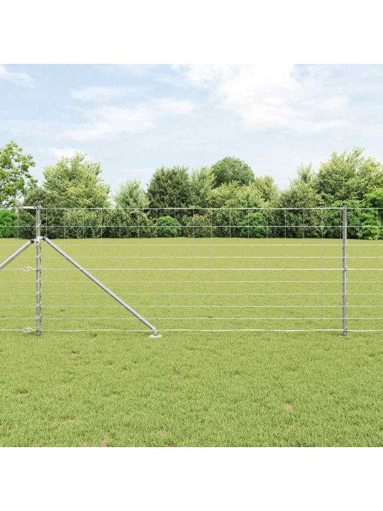 Karjamaa-aed hõbedane 50 x 1 m tsingitud teras