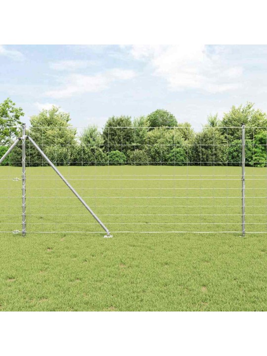 Karjamaa-aed hõbedane 50 x 1.2 m tsingitud teras