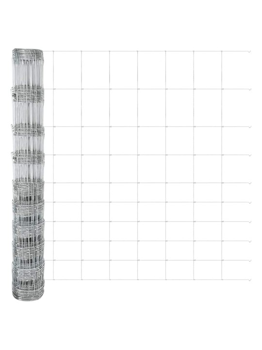 Karjamaa-aed hõbedane 50 x 1.2 m tsingitud teras