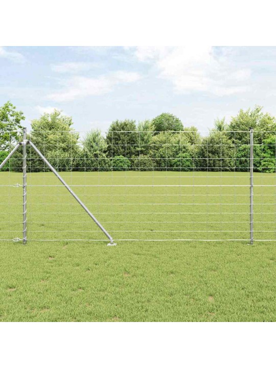 Karjamaa-aed hõbedane 50 x 1.2 m tsingitud teras