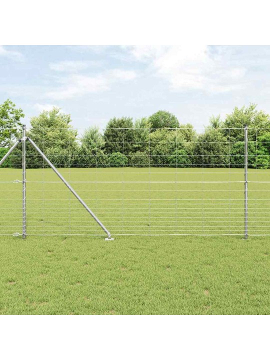 Karjamaa-aed hõbedane 50 x 1.2 m tsingitud teras