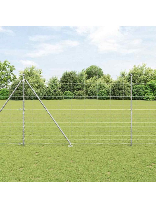 Karjamaa-aed hõbedane 50 x 1.6 m tsingitud teras