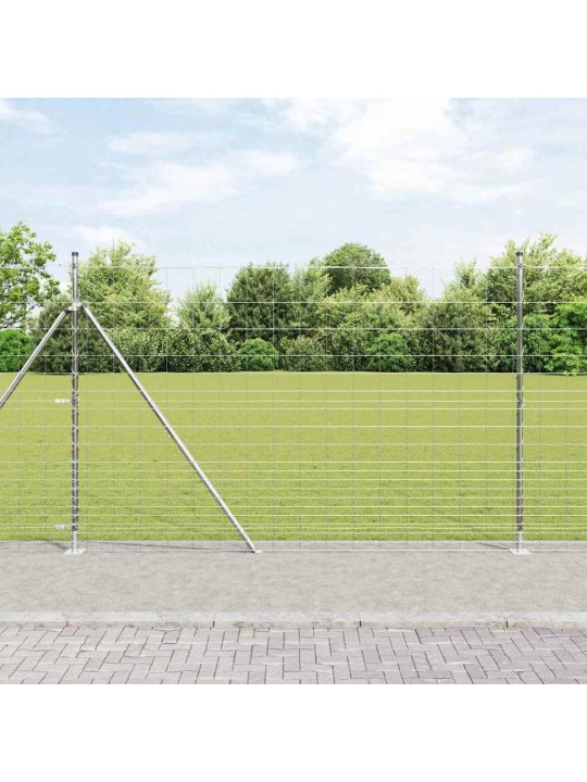 Karjamaa-aed hõbedane 25 x 1.6 m tsingitud teras