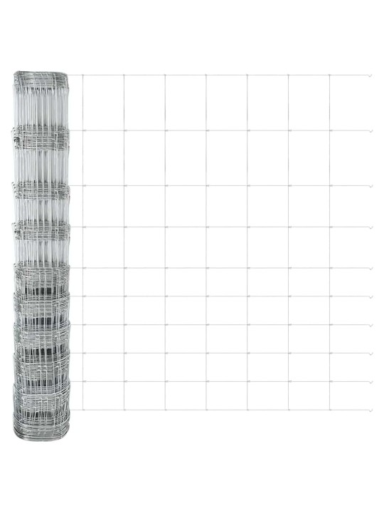 Karjamaa-aed hõbedane 50 x 1.2 m tsingitud teras