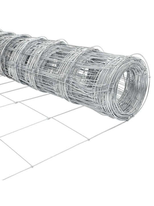 Karjamaa-aed hõbedane 50 x 1.2 m tsingitud teras