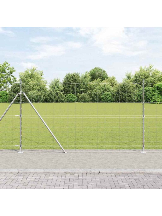 Karjamaa-aed hõbedane 50 x 1.4 m tsingitud teras