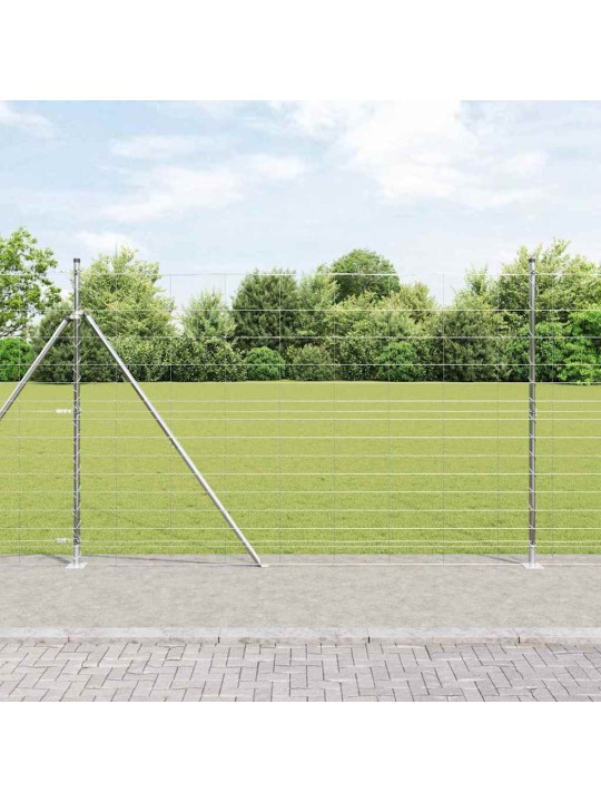 Karjamaa-aed hõbedane 50 x 1.6 m tsingitud teras