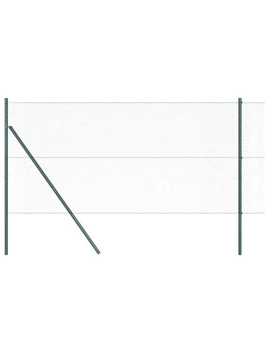 Aed koos postidega roheline 1 x 50 m pvc kaetud teras