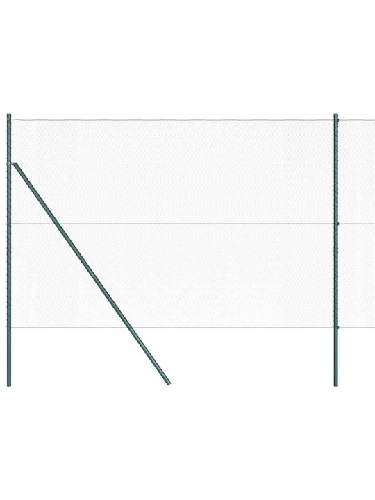 Aed koos postidega roheline 1.5 x 50 m pvc kaetud teras