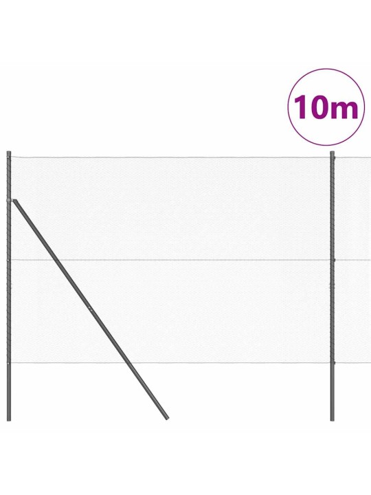 Aed koos postidega hall 1.6 x 10 m pvc kaetud teras