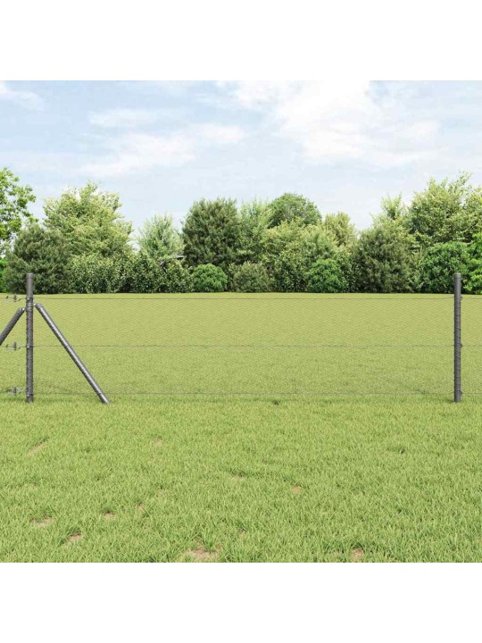 Aed koos postidega hall 0.5 x 25 m pvc kaetud teras