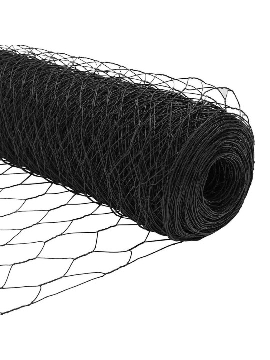 Aed koos postidega hall 0.5 x 25 m pvc kaetud teras