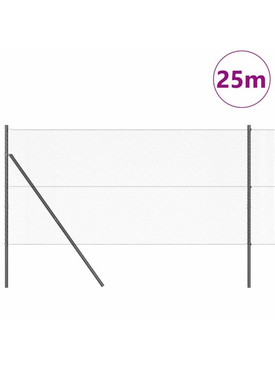 Aed koos postidega hall 1.2 x 25 m pvc kaetud teras