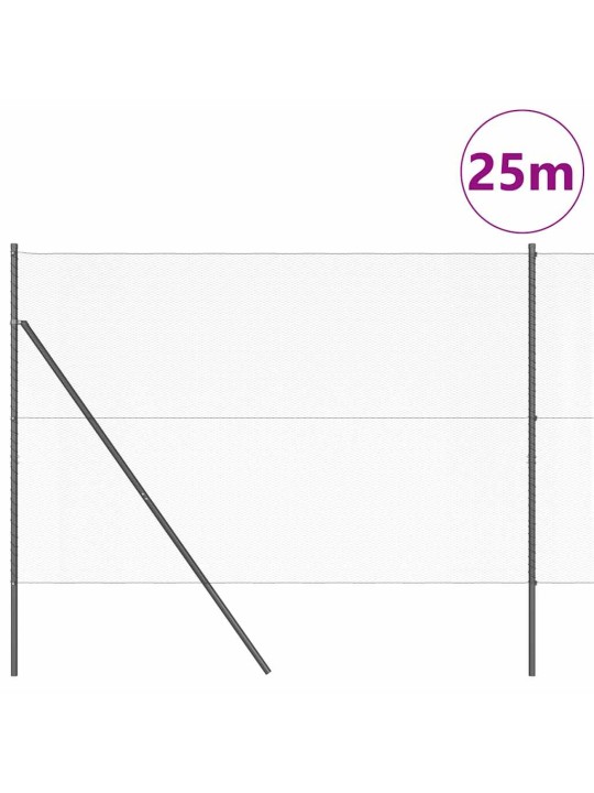 Aed koos postidega hall 1.5 x 25 m pvc kaetud teras