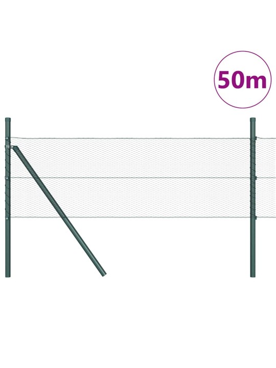 Aed koos postidega hall 0.5 x 50 m pvc kaetud teras
