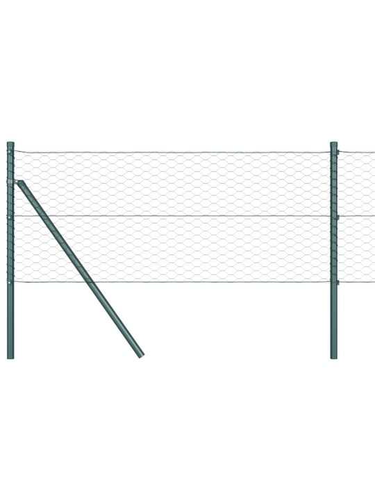 Aed koos postidega hall 0.6 x 50 m pvc kaetud teras