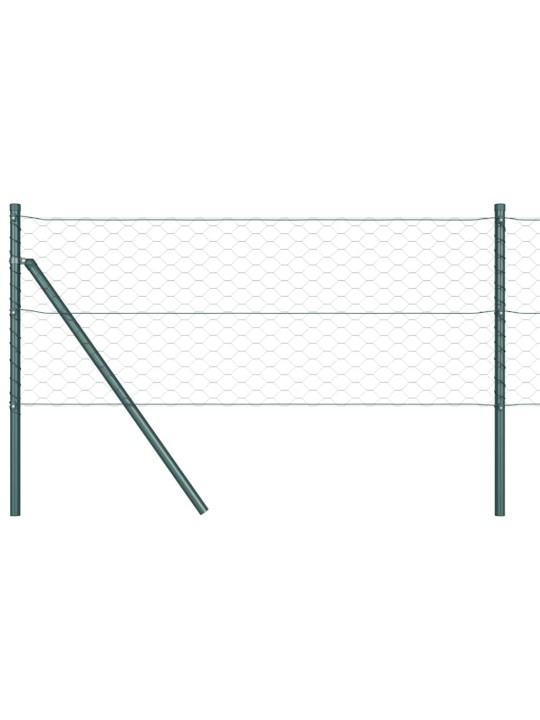 Aed koos postidega hall 0.6 x 50 m pvc kaetud teras
