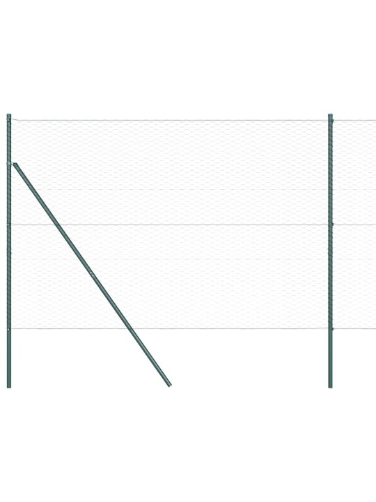 Aed koos postidega hall 1.5 x 50 m pvc kaetud teras