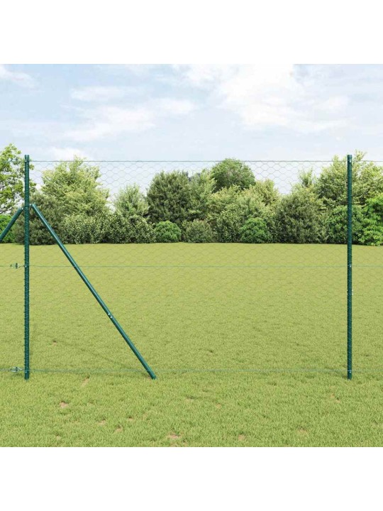 Aed koos postidega hall 1.5 x 50 m pvc kaetud teras
