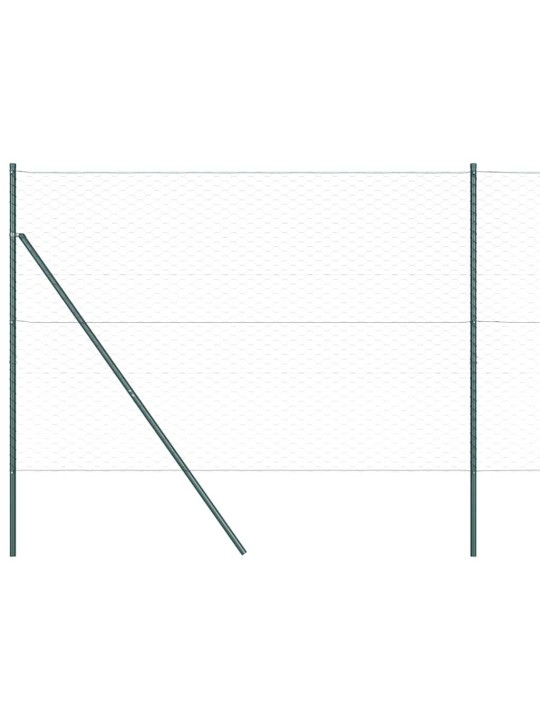 Aed koos postidega hall 1.5 x 50 m pvc kaetud teras