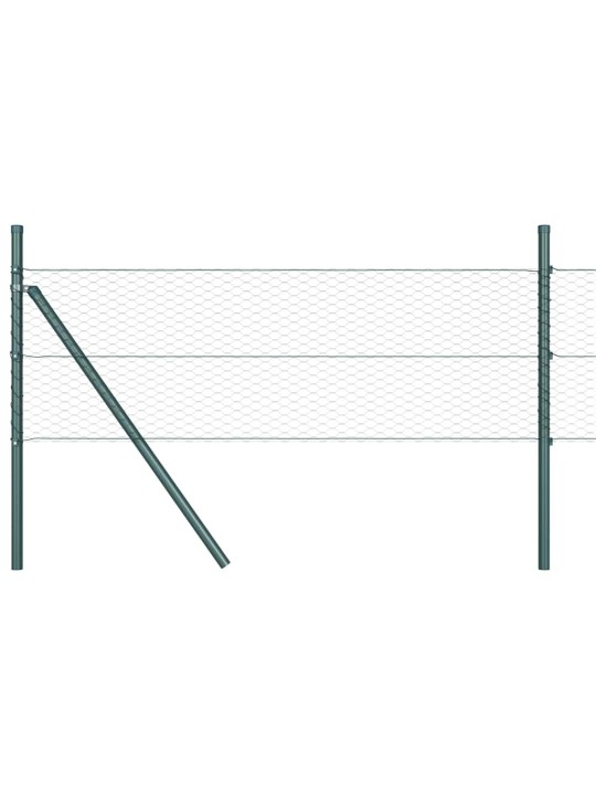 Aed koos postidega hall 0.5 x 100 m pvc kaetud teras