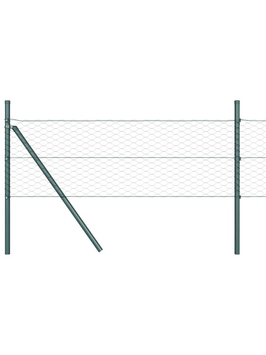 Aed koos postidega hall 0.5 x 100 m pvc kaetud teras
