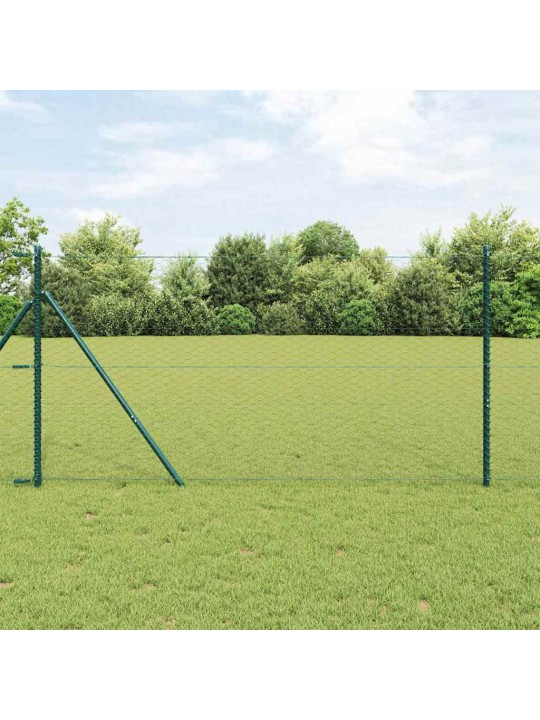 Aed koos postidega hall 1 x 100 m pvc kaetud teras