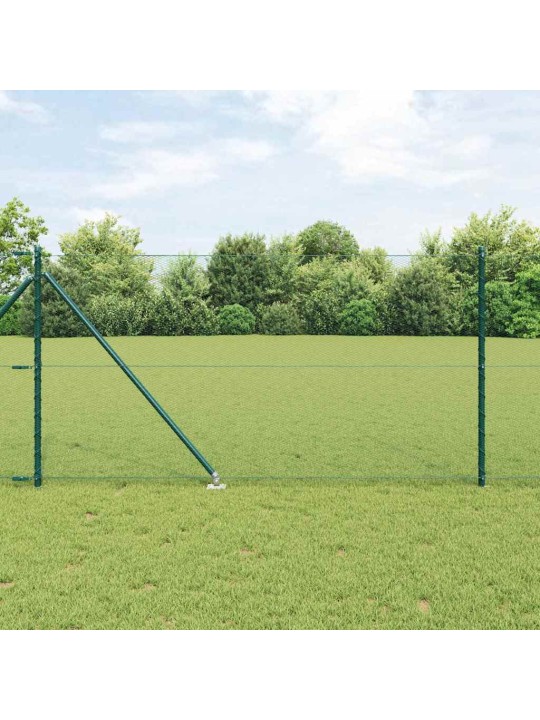 Aed koos postidega roheline 1 x 50 m pvc kaetud teras
