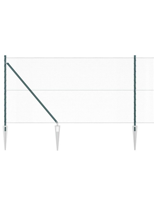 Aed koos postidega roheline 1 x 50 m pvc kaetud teras