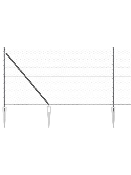 Aed koos postidega hall 1 x 10 m pvc kaetud teras