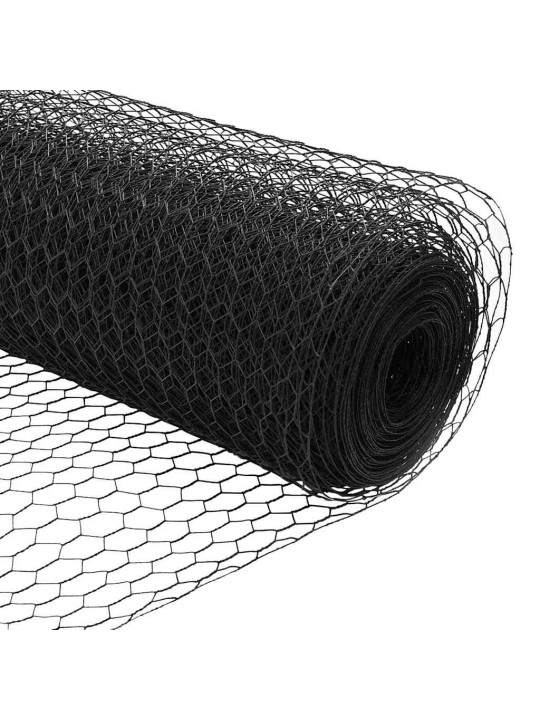 Aed koos postidega hall 0.5 x 25 m pvc kaetud teras