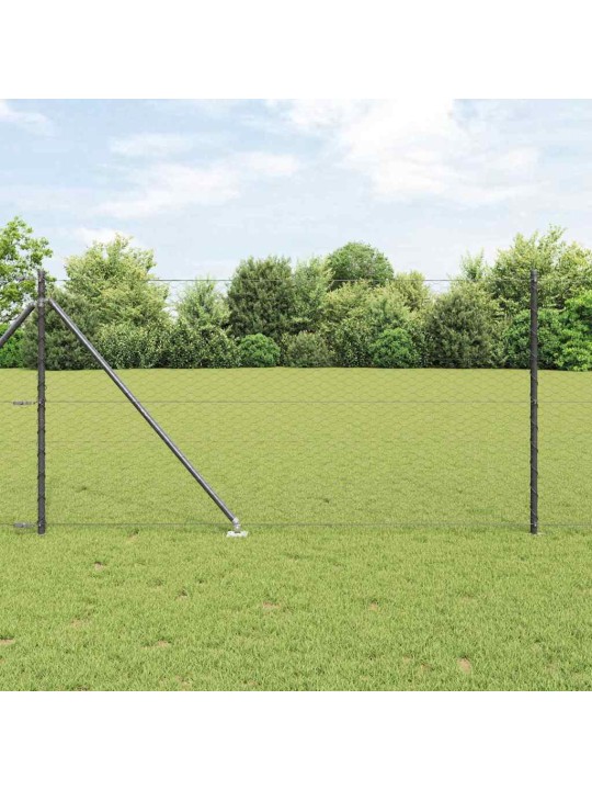 Aed koos postidega hall 1 x 100 m pvc kaetud teras