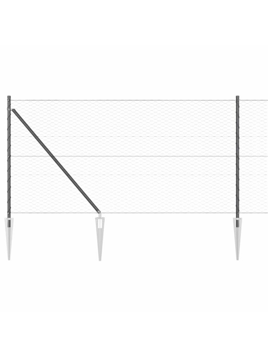 Aed koos postidega hall 1 x 100 m pvc kaetud teras