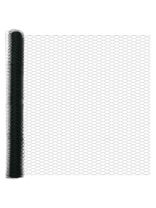 Aed koos postidega roheline 1.4 x 10 m pvc kaetud teras