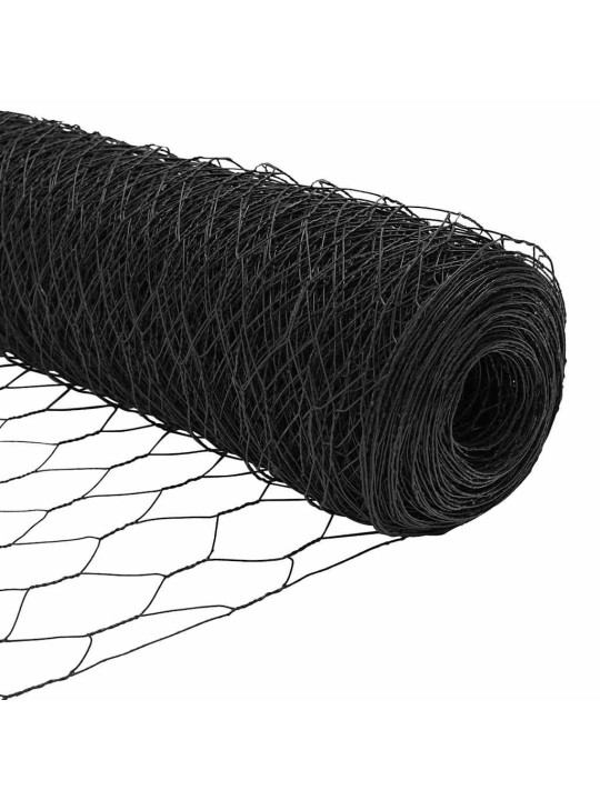 Aed koos postidega hall 0.5 x 25 m pvc kaetud teras