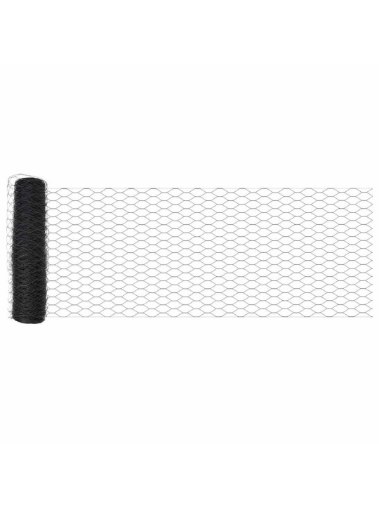 Aed koos postidega hall 0.5 x 25 m pvc kaetud teras