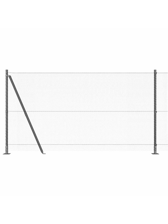 Aed koos postidega hall 1.2 x 25 m pvc kaetud teras