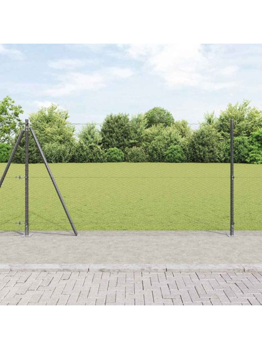 Aed koos postidega hall 1.2 x 25 m pvc kaetud teras
