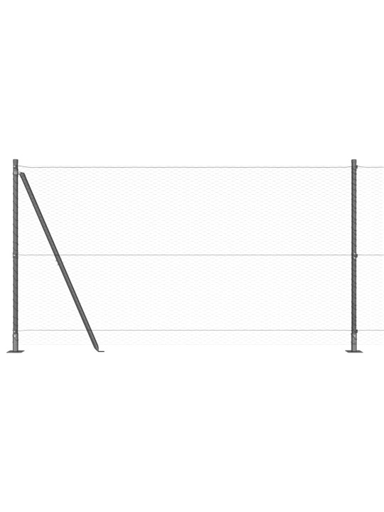 Aed koos postidega hall 1.2 x 25 m pvc kaetud teras