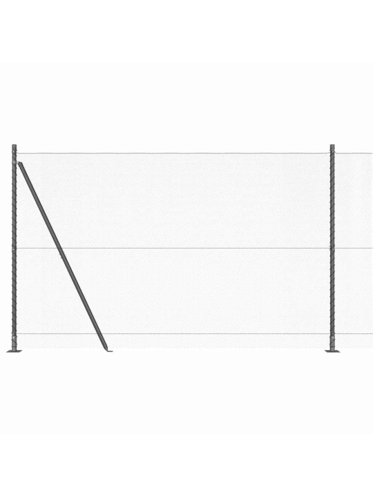 Aed koos postidega hall 1.4 x 25 m pvc kaetud teras