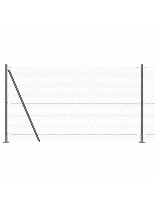 Aed koos postidega hall 1.2 x 50 m pvc kaetud teras