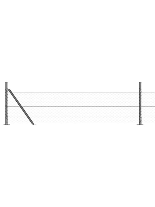 Aed koos postidega hall 0.5 x 100 m pvc kaetud teras