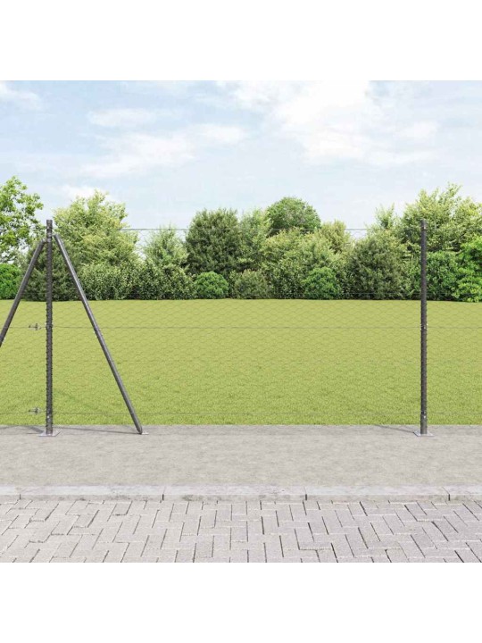 Aed koos postidega hall 1.2 x 100 m pvc kaetud teras
