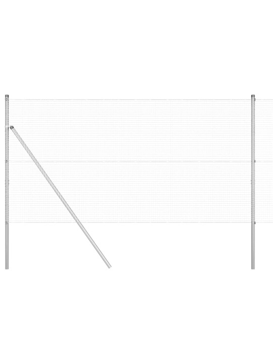 Aed koos postidega hõbedane 1 x 10 m teras