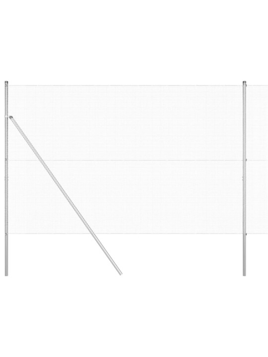 Aed koos postidega hõbedane 1.6 x 10 m teras