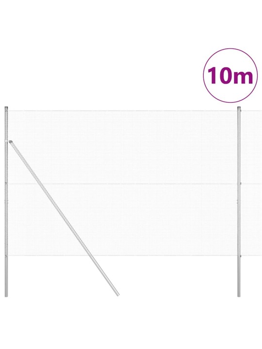 Aed koos postidega hõbedane 1.6 x 10 m teras