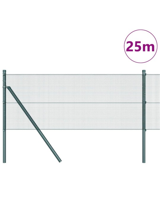 Aed koos postidega roheline 0.4 x 25 m teras
