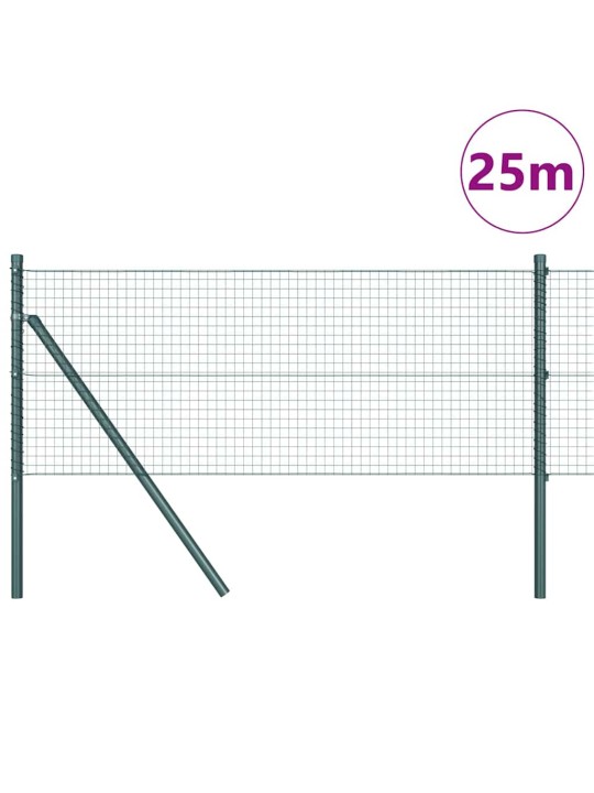 Aed koos postidega roheline 0.6 x 25 m teras